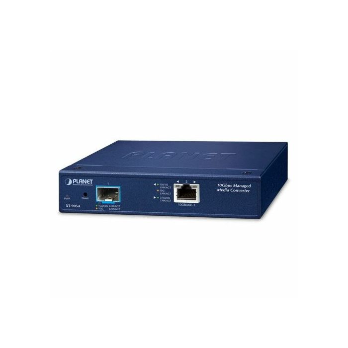 Planet 1-Port 10G 5G 2.5G 1G 100BASE-T 1-Port 10G 1GBASE-X SFP Managed Media Converter