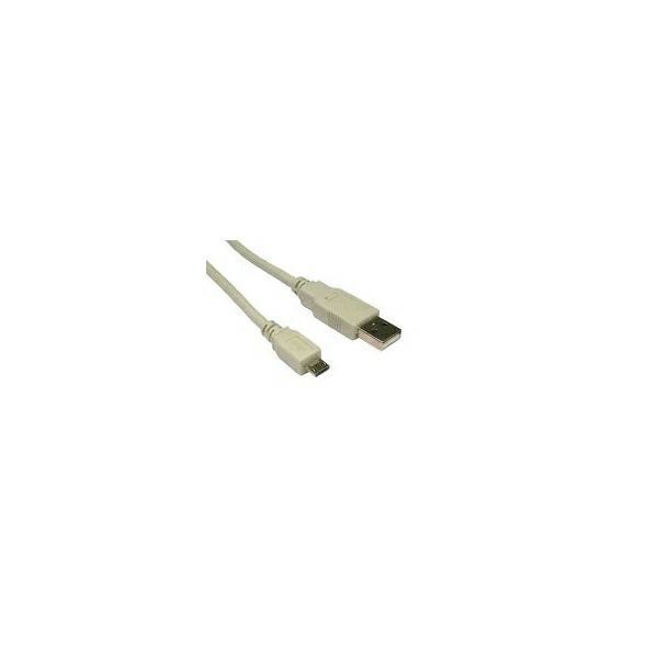 Roline VALUE USB2.0 kabel TIP A (Micro) na USB B (M/M), 0.8m, bež