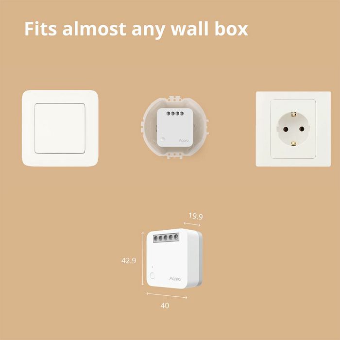 Aqara Single Switch Module T1 (With Neutral): Model No: SSM-U01; SKU: AU001GLW01