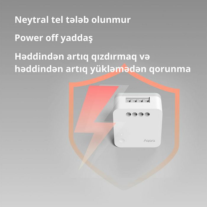 Aqara Single Switch Module T1 (No Neutral): Model No: SSM-U02; SKU: AU002GLW01
