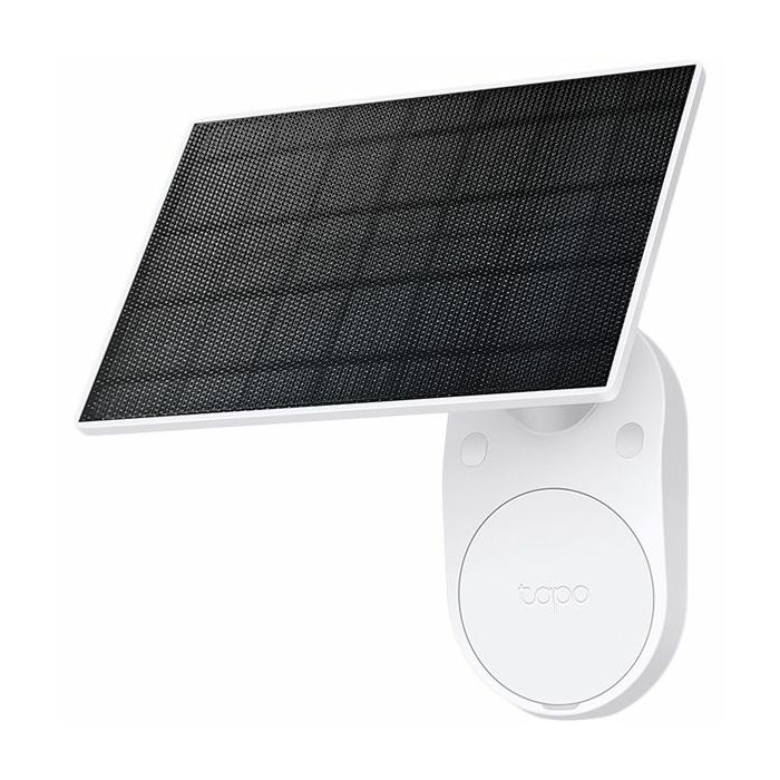 TP-LINK Tapo Solar Panel, Max.Charg: 5.2V; 2.5W, Type-C charging Port, Non-Stop Power,  Flexible Solar Installation, Works with Tapo Battery Camera, 4m Charging Cable(Total), Weatherproof (IP65), (wor