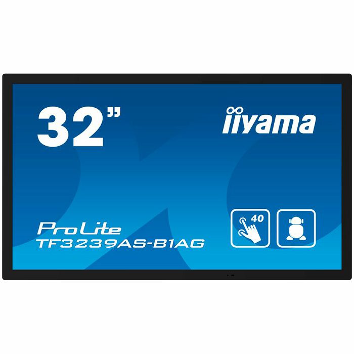 IIYAMA LFD TF3239AS-B1AG 32" 12pt Open Frame PCAP interactive large format display 500 cd/m² 8ms projective capacitive 12 points touch through-glass, temperature sensor with fan control