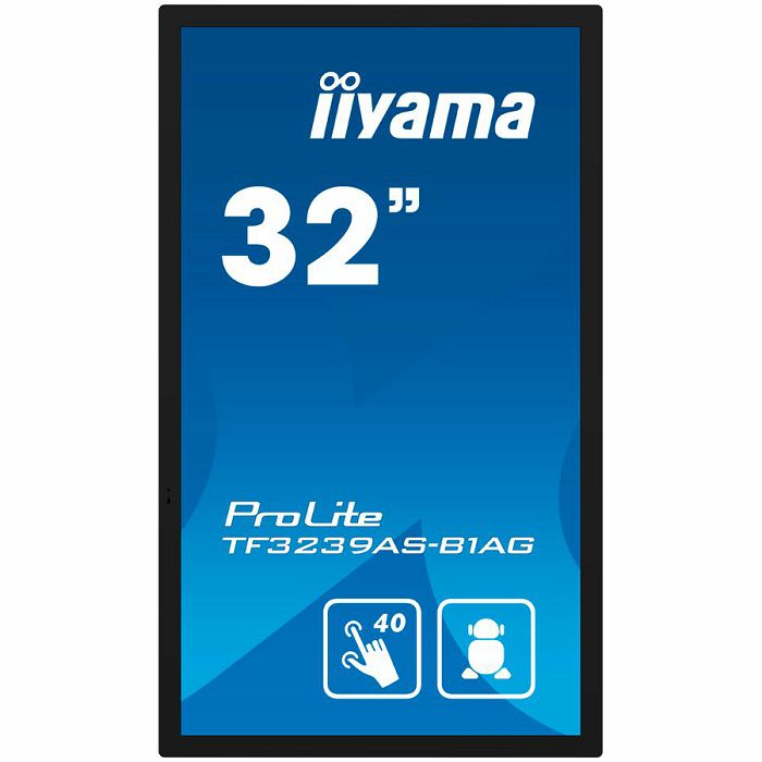 IIYAMA LFD TF3239AS-B1AG 32" 12pt Open Frame PCAP interactive large format display 500 cd/m² 8ms projective capacitive 12 points touch through-glass, temperature sensor with fan control