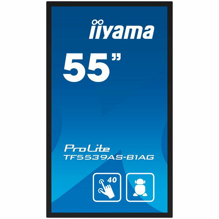 IIYAMA Prolite TF5539AS-B1AG Business Monitor - 139 cm (54.6"), 4K UHD (3840x2160), IPS LED, 60Hz, 8ms, 500 cd/m²