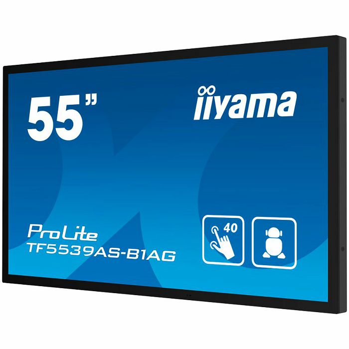 IIYAMA Prolite TF5539AS-B1AG Business Monitor - 139 cm (54.6"), 4K UHD (3840x2160), IPS LED, 60Hz, 8ms, 500 cd/m²