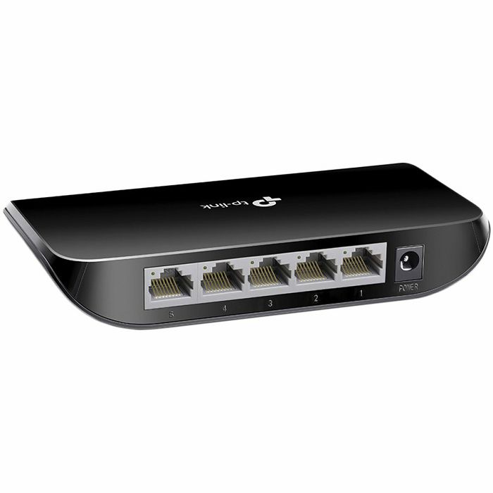 Switch TP-Link TL-SG1005D, 5-Port Gigabit RJ45 10/100/1000Mbps desktop switch, 10Gbps Switching Capacity, Fanless, Auto Negotiation/Auto MDI/MDIX