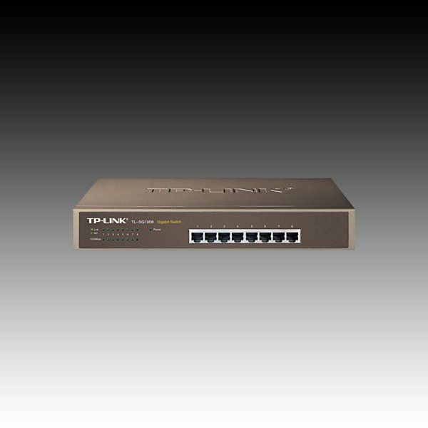 Switch TP-LINK TL-SG1008 (8 x 1000/100/10Mbps, Auto-Negotiation, MDI/MDI-X switch) Retail