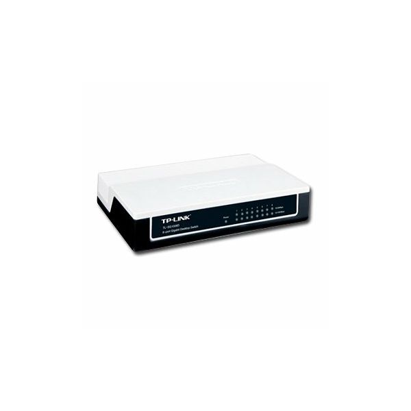 Switch TP-Link TL-SG1008D, 8-Port Gigabit RJ45 10/100/1000Mbps desktop switch, 16Gbps Switching Capacity, Fanless, Auto Negotiation/Auto MDI/MDIX