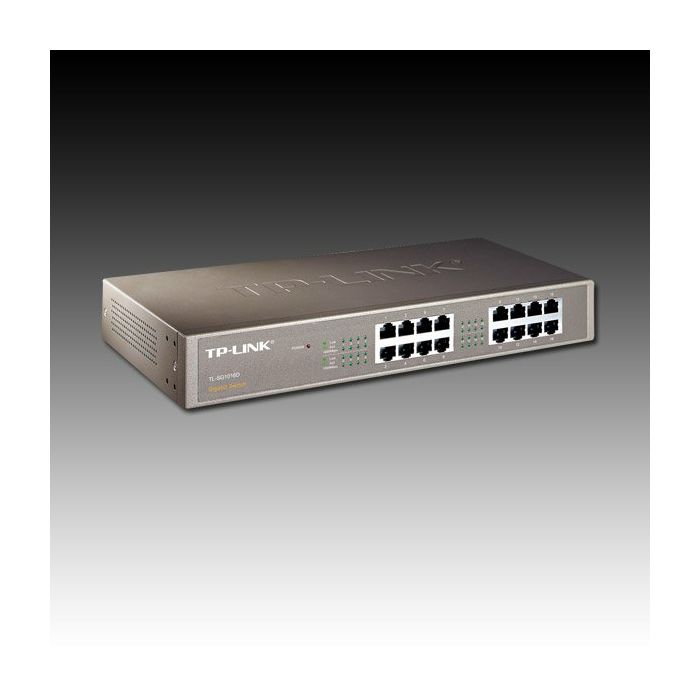 Switch TP-LINK TL-SG1016D (16 x 1000/100/10Mbps, Desktop, Auto-Negotiation, Jumbo Frames Support, MDI/MDI-X switch) Retail