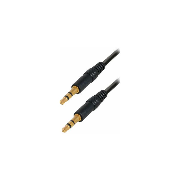 Transmedia Connecting cable. 3,5 mm 0,3m gold plated plugs