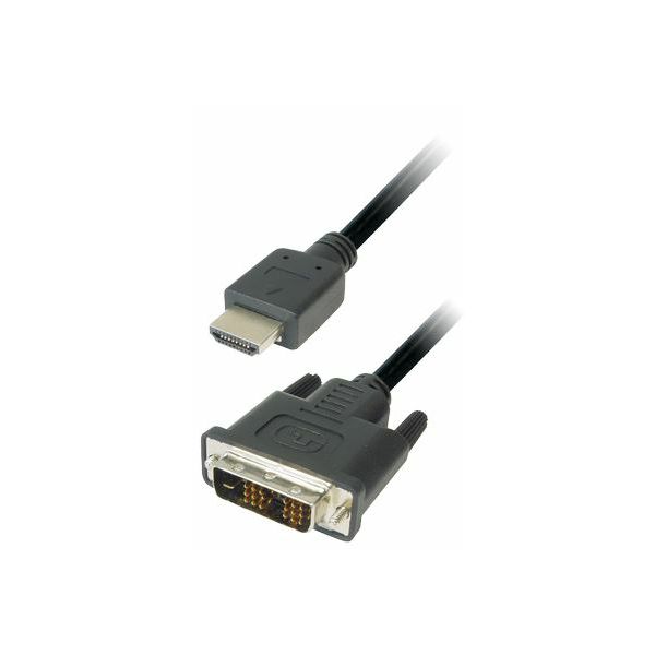 Transmedia Monitor Cable DVI HDMI 2m