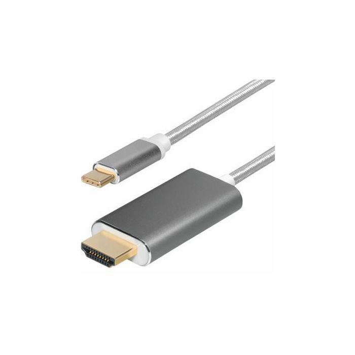 Transmedia USB type C plug - HDMI plug 1,5m