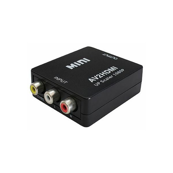 Transmedia AV to HDMI converter, with upscaler