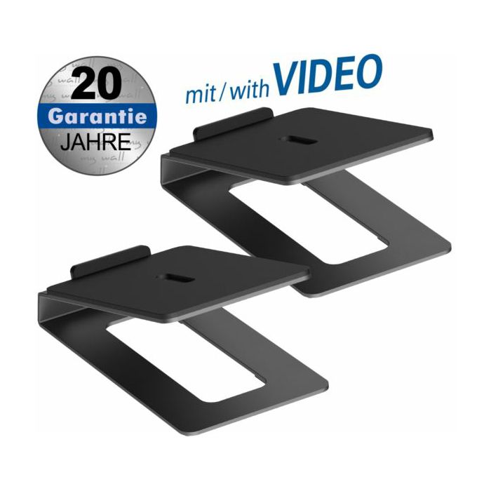 Transmedia 2 speaker tabletop stands, 155x99 mm