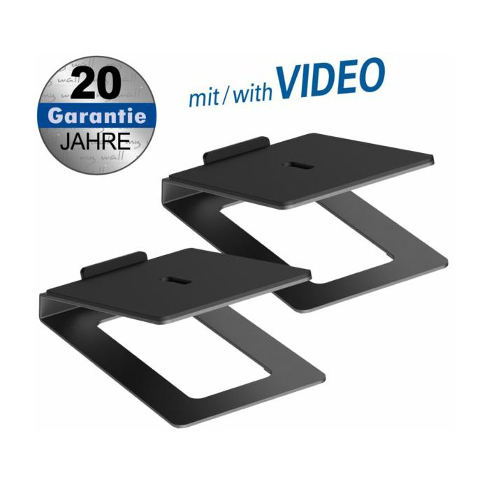 Transmedia 2 speaker tabletop stands, 180x122 mm