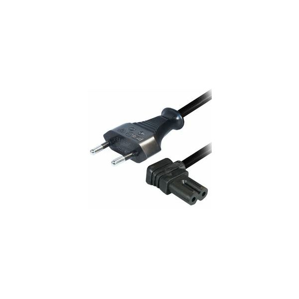 Transmedia AC Power Cord 1,5m, Angled