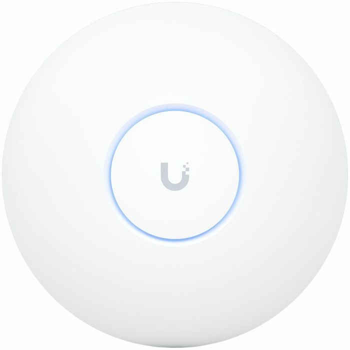 Ubiquiti U7-Pro-Max Ceiling-mounted WiFi 7 AP with 8 spatial streams, 6 GHz support, and a dedicated spectral scanning engine for interference-free WiFi in demanding, large-scale environments