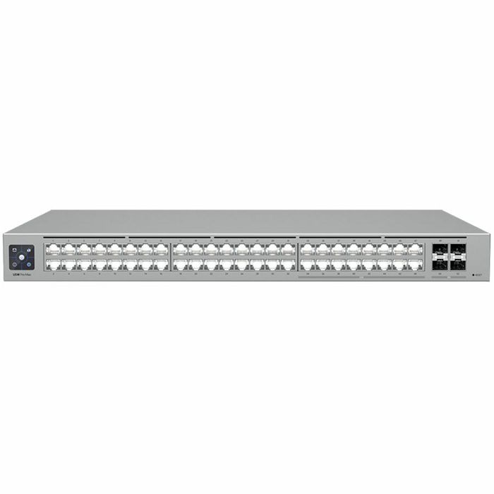 Ubiquiti 48-port, Layer 3 Etherlighting switch with 2.5 GbE, 16x 2.5 GbE RJ45 ports, 32x  GbE RJ45 ports, 4x 10G SFP+ ports