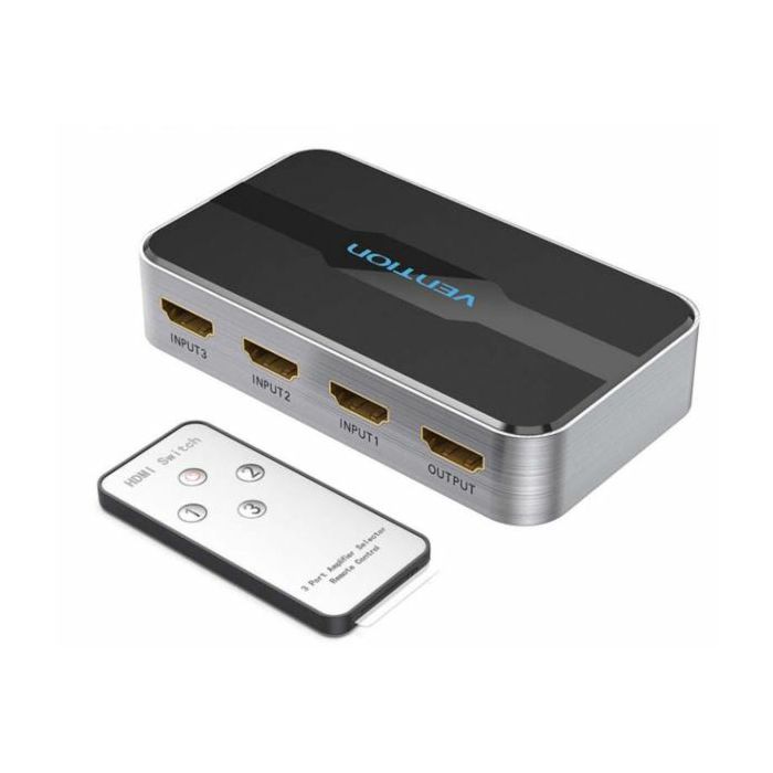 Vention 3 in 1 out HDMI 2.0 Switch Grey