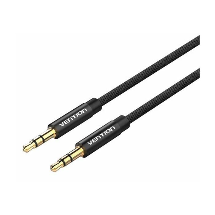 Vention Fabric Braided 3.5mm Male to Male Audio Cable 1,5m, Black