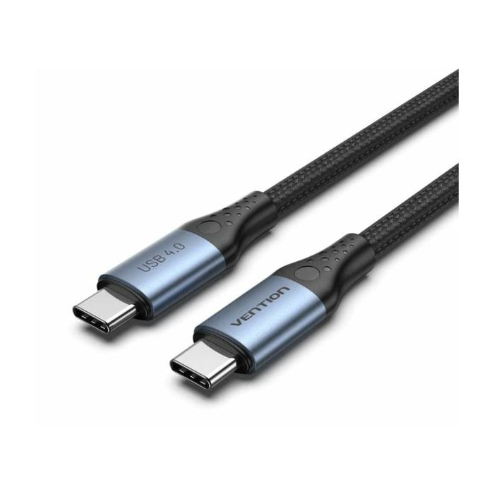 Vention Cotton Braided USB 4.0 C Male to C Male 5A Cable 1m