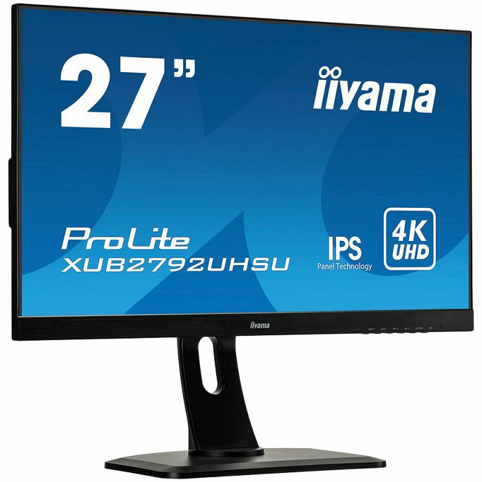 IIYAMA Prolite XUB2792UHSU-B6 Business Monitor - 68.5 cm (27), 4K UHD (3840x2160), IPS LED, 60Hz, 4ms, 350 cd/m², matte / black