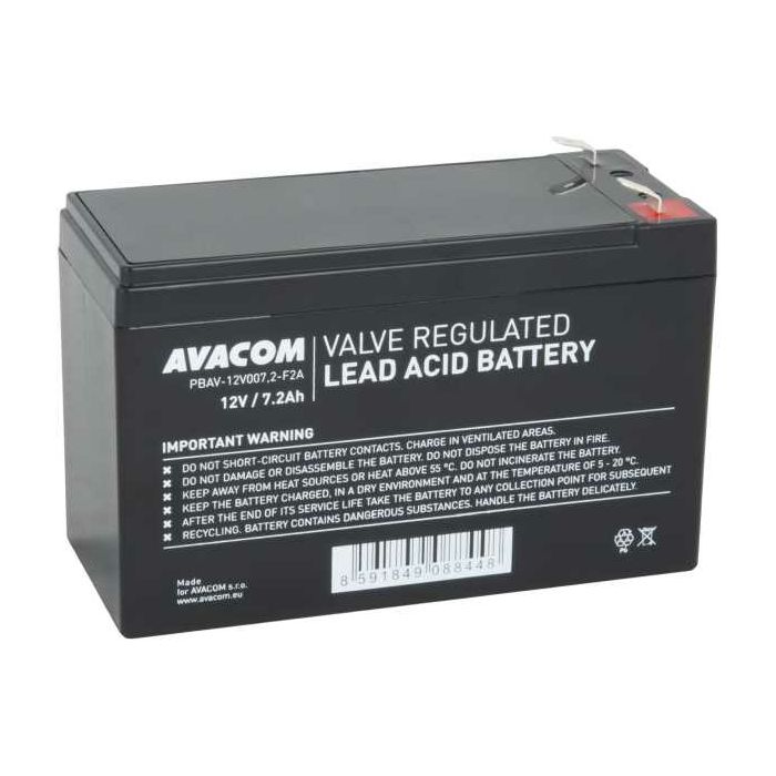 Avacom UPS baterija 12V 7,2Ah, F2