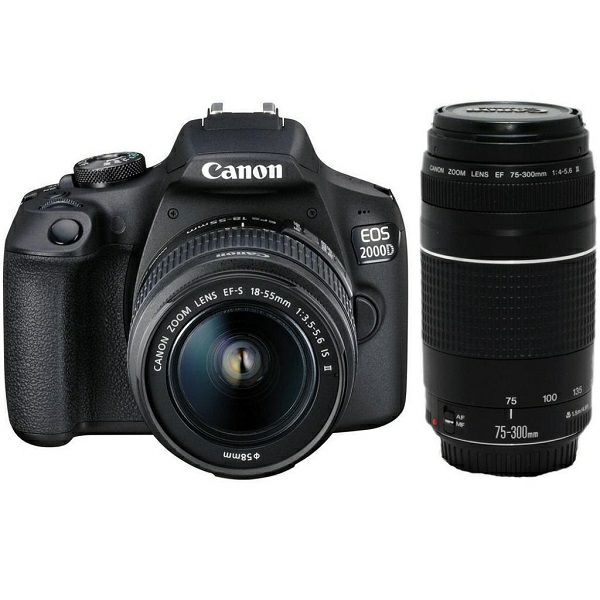 Canon EOS 2000D + 18-55mm + EF 75-300mm