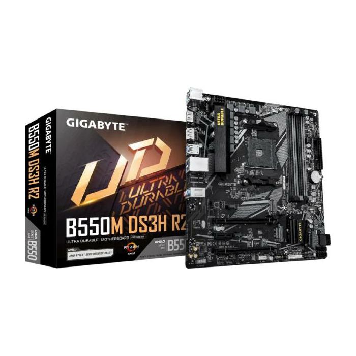 Gigabyte B550M-DS3H R2, AM4, S3, U3, mATX