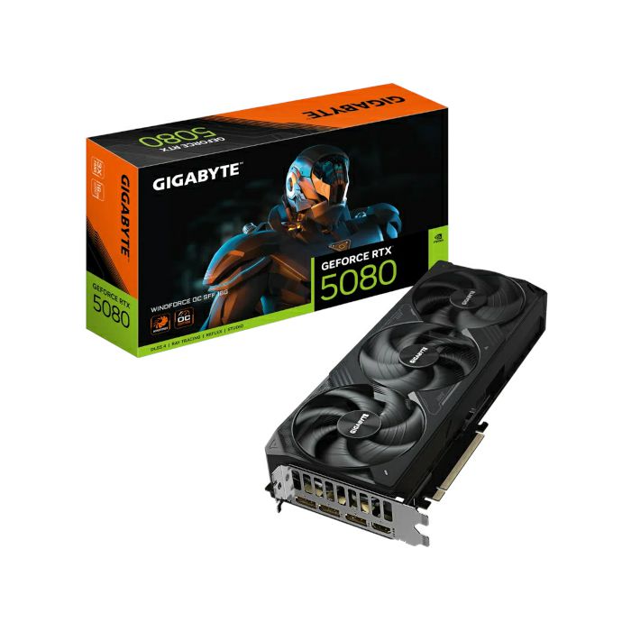 Gigabyte GF RTX5080 Windforce, 16GB GDDR7