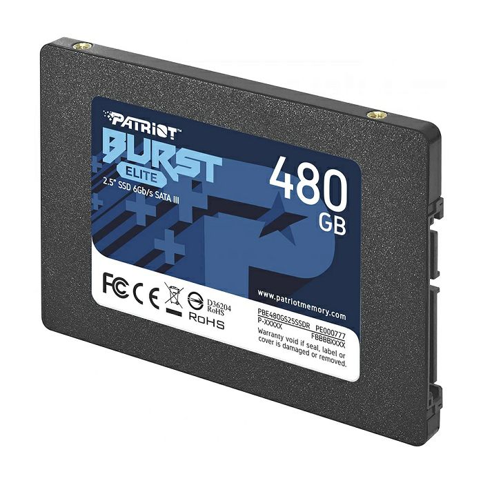 Patriot SSD Burst Elite R450/W320, 480GB, 7mm,2.5"