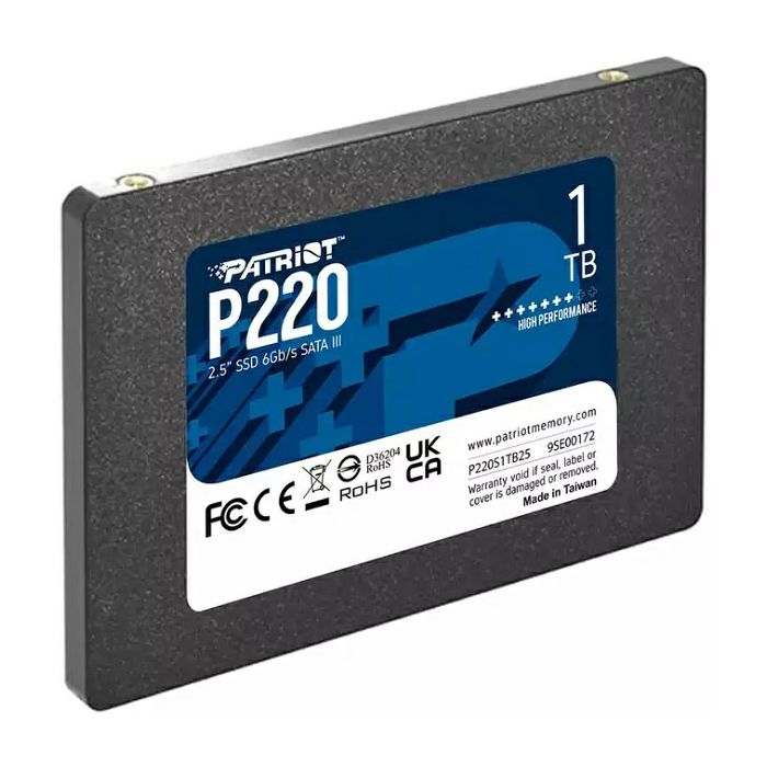 Patriot SSD P220 R550/W500, 1TB, 7mm, 2.5"