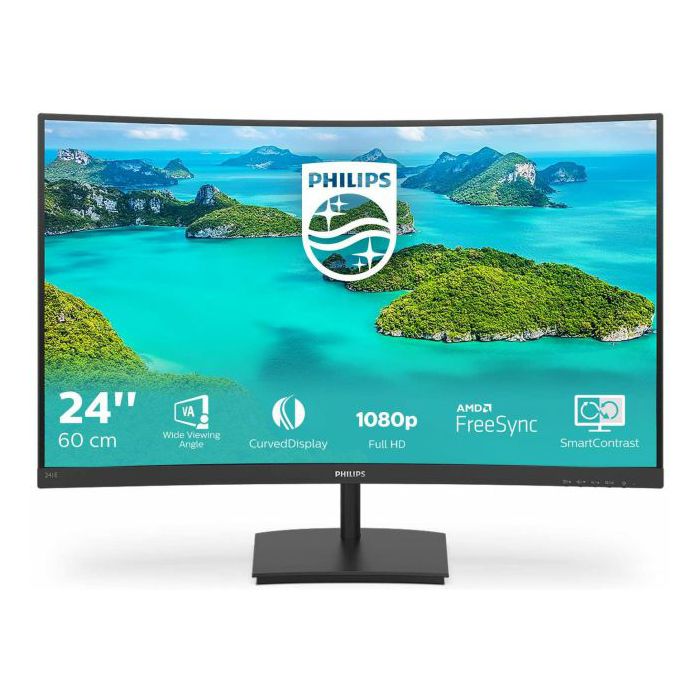 Philips 23,6" 241E1SC, VGA, HDMI, 75Hz