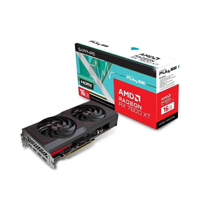 Sapphire Pulse RX 7600XT Gaming OC, 16GB GDDR6