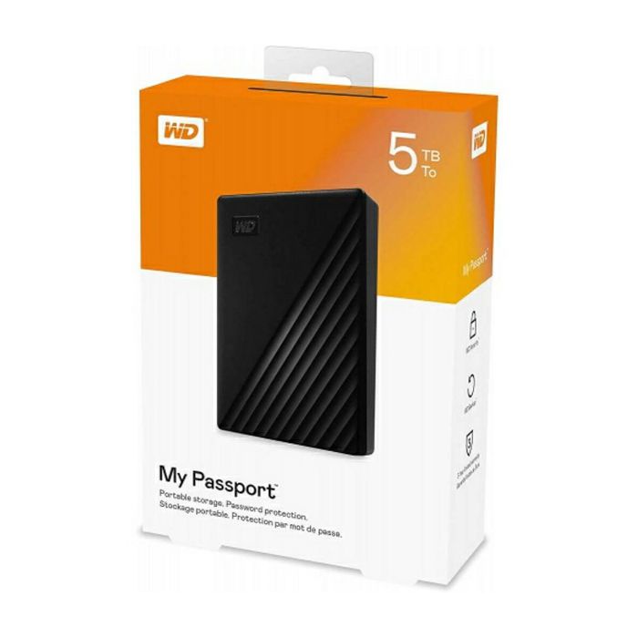 WD Passport 5TB Portable, USB 3.0 crni