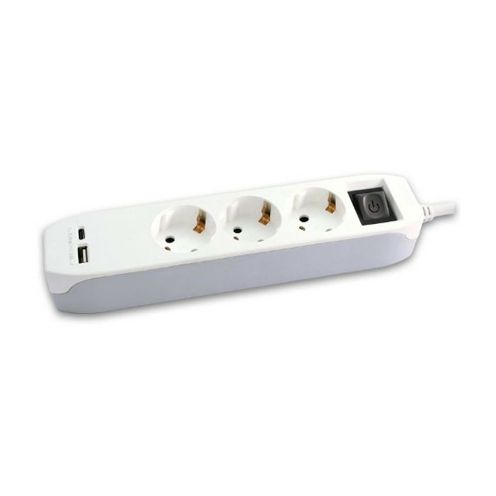 Prenosiva utičnica,3ut., USB A+C, punjač 16A, 1.4m